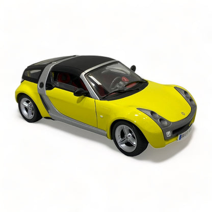 1/18 Diecast SMART Road Ster COUPE YELLOW 1/18 by Bburago Scale Model Car|Sold in Dturman.com Dubai UAE.