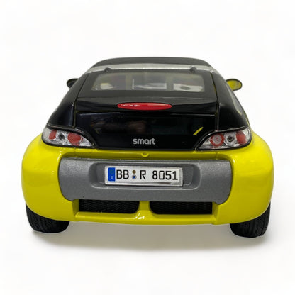 1/18 Diecast SMART Road Ster COUPE YELLOW 1/18 by Bburago Scale Model Car|Sold in Dturman.com Dubai UAE.