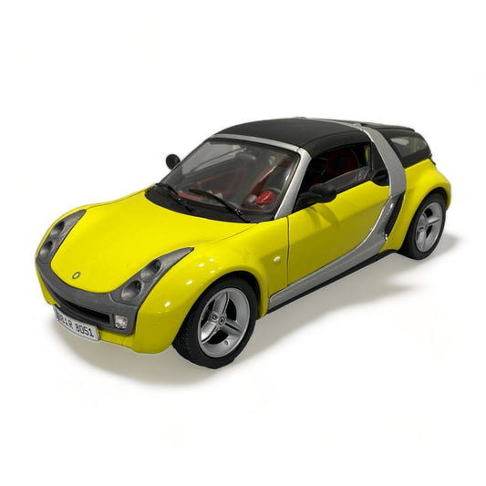 1/18 Diecast SMART Road Ster COUPE YELLOW 1/18 by Bburago Scale Model Car|Sold in Dturman.com Dubai UAE.