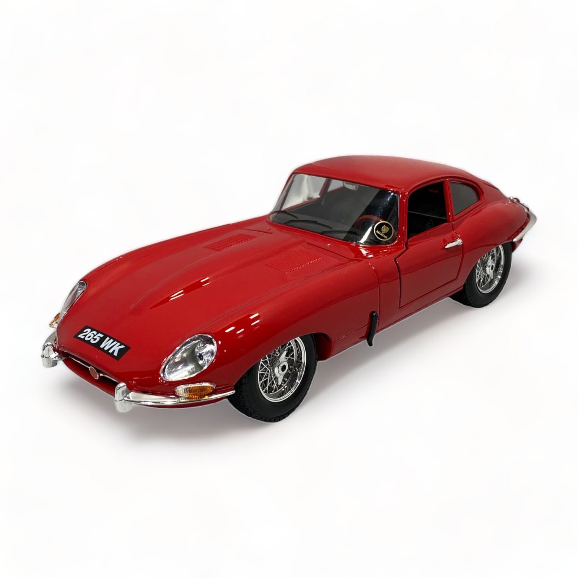 1/18 Diecast Jaguar E TYPE COUPE  RED 1961 by Bburago Scale Model Car|Sold in Dturman.com Dubai UAE.