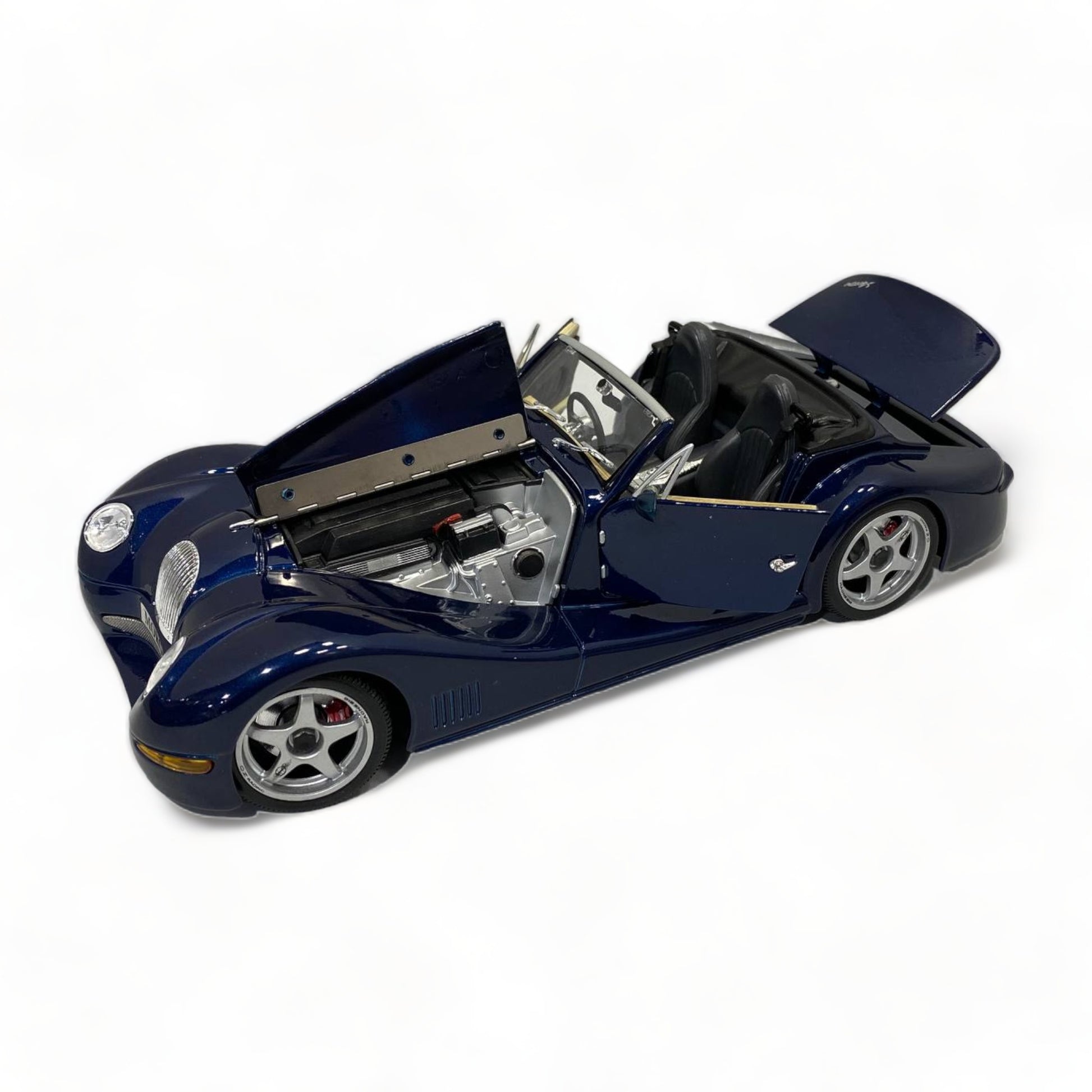 1/18 Diecast MORGAN AERO 8  BLUE Bburago Scale Model Car|Sold in Dturman.com Dubai UAE.