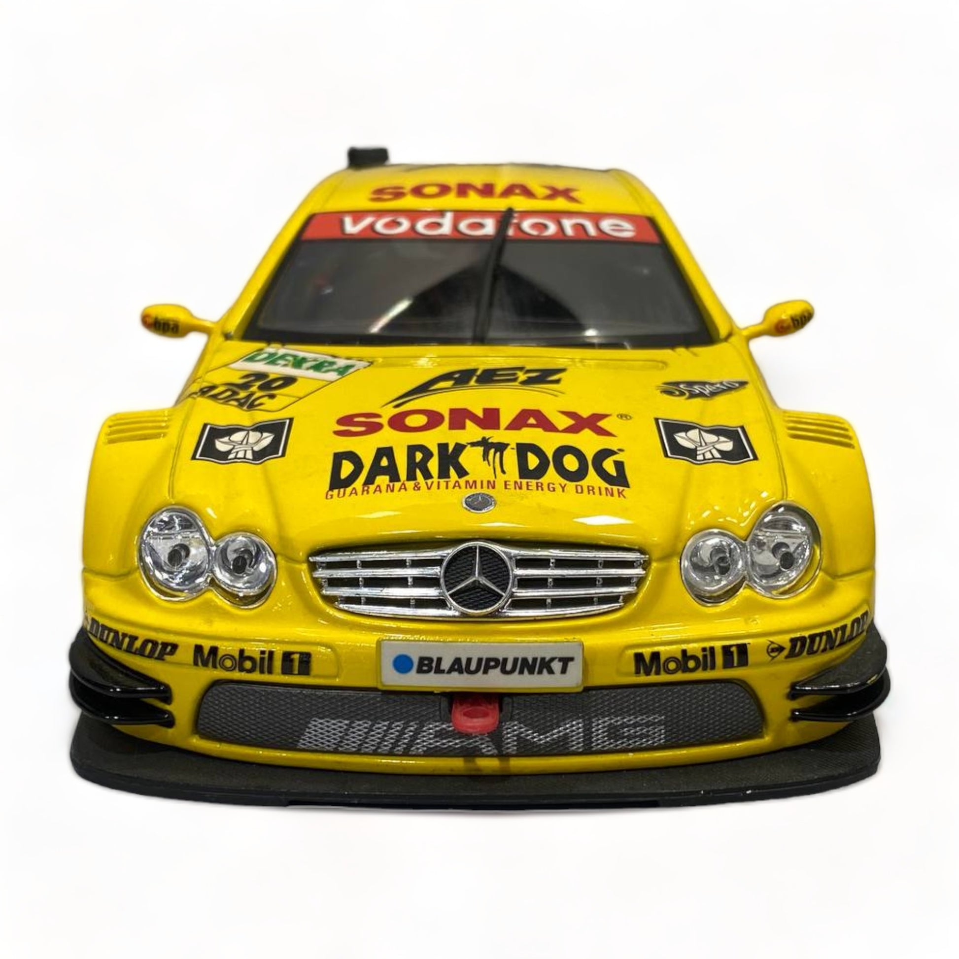 1/18 Diecast Mercedes bent CLK-DTM  YELLOW 2004 Bburago|Sold in Dturman.com Dubai UAE.