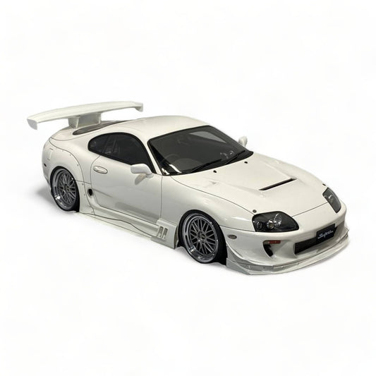 Toyota Supra MK4 White 1/8 Scale Diecast Model car  by Ignition Model