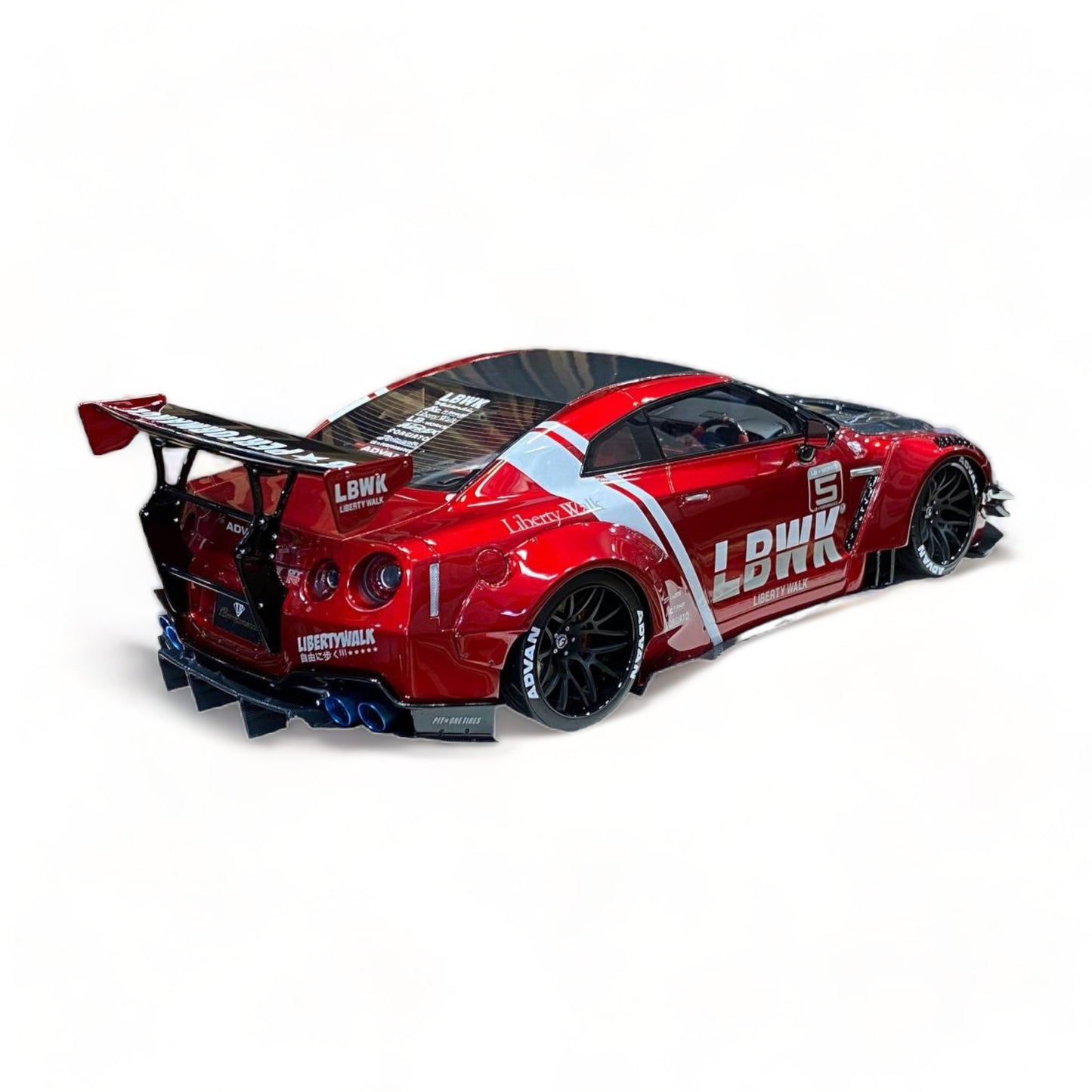 Nissan GT-R R35 LBWK LB*Performance Red & Carbon One Model|Sold in Dturman.com Dubai UAE.