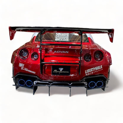 Nissan GT-R R35 LBWK LB*Performance Red & Carbon One Model|Sold in Dturman.com Dubai UAE.