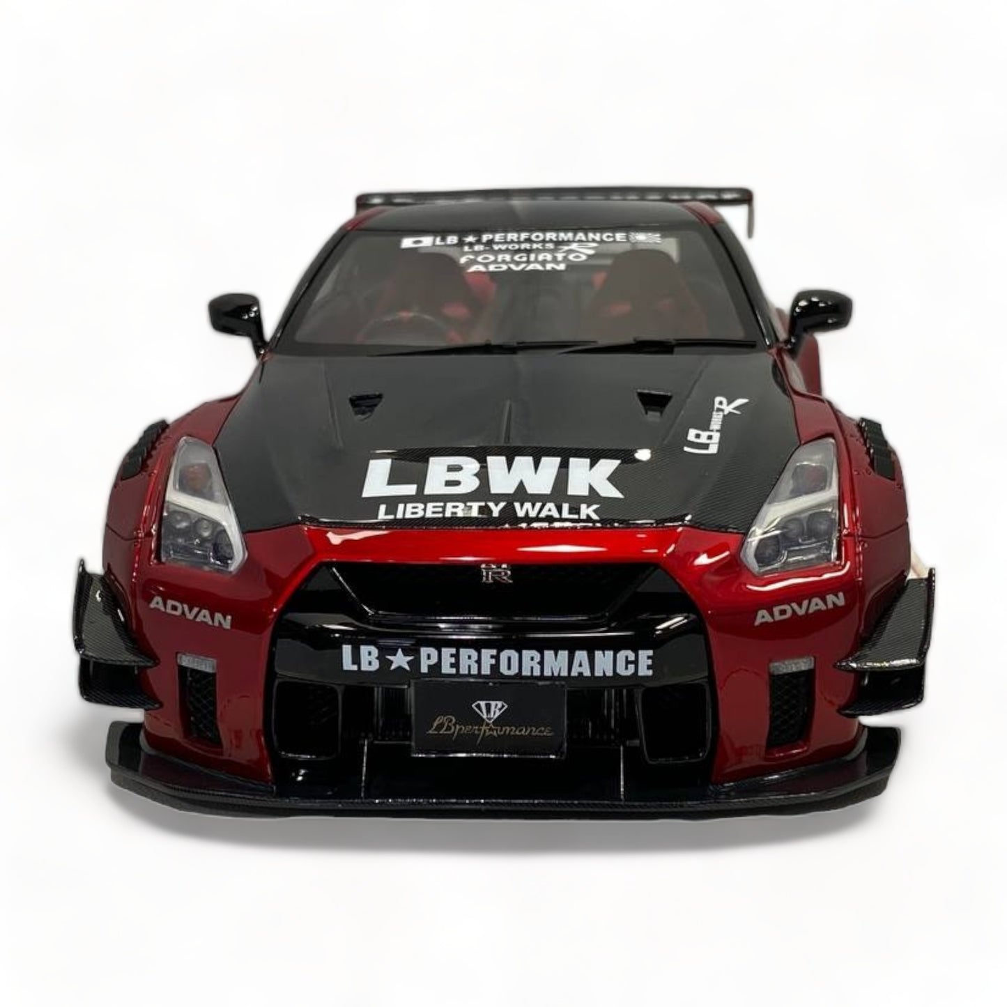 Nissan GT-R R35 LBWK LB*Performance Red & Carbon One Model