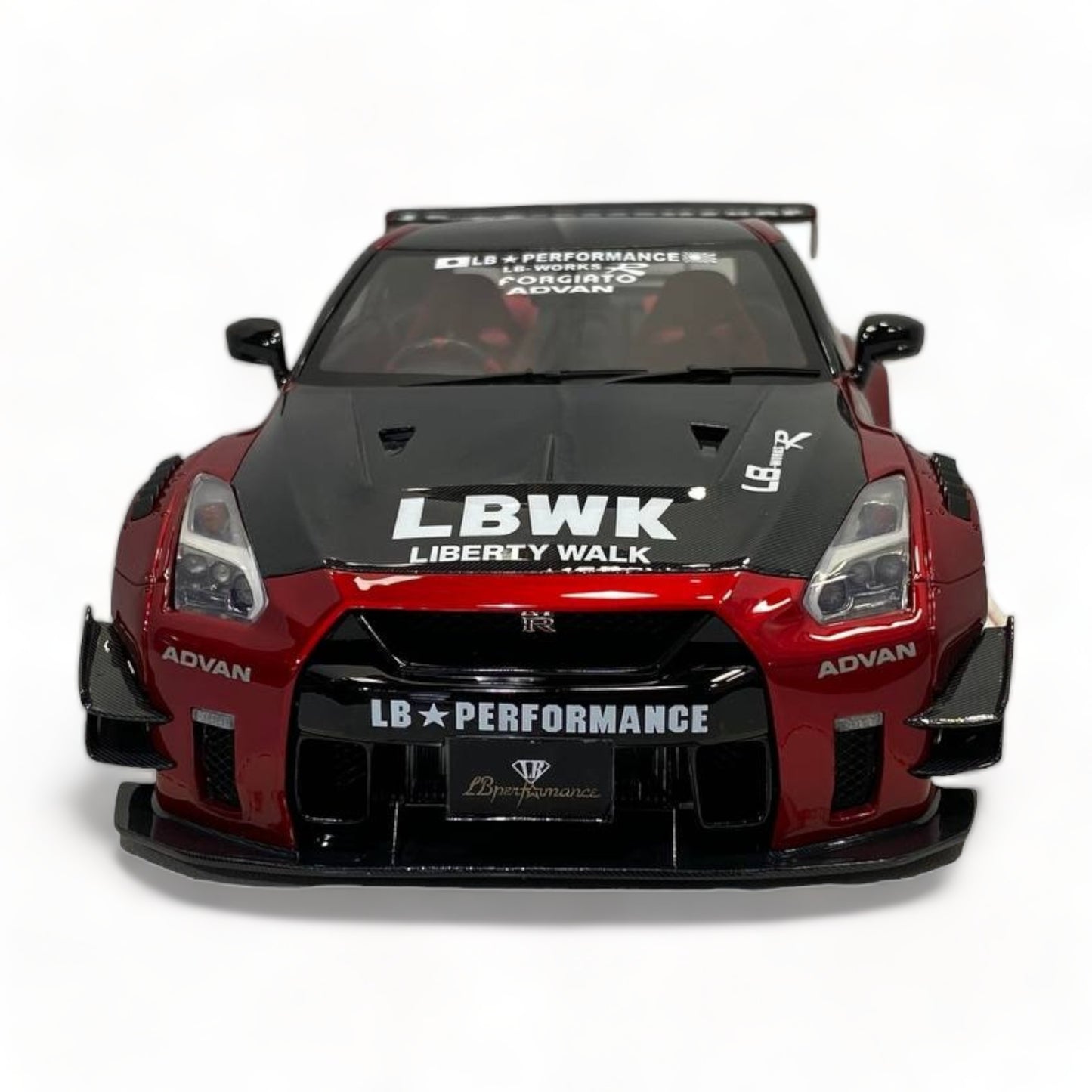 Nissan GT-R R35 LBWK LB*Performance Red & Carbon One Model|Sold in Dturman.com Dubai UAE.