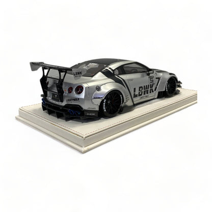 Nissan GT-R R35 GT Wing J20 LBWK LB*Performance Silver & Carbon by Onemodel|Sold in Dturman.com Dubai UAE.
