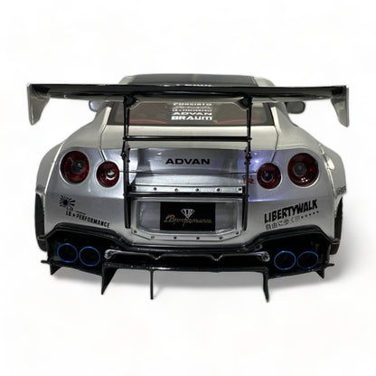Nissan GT-R R35 GT Wing J20 LBWK LB*Performance Silver & Carbon by Onemodel|Sold in Dturman.com Dubai UAE.
