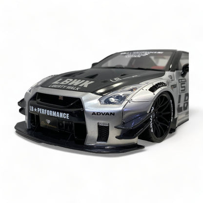 Nissan GT-R R35 GT Wing J20 LBWK LB*Performance Silver & Carbon by Onemodel|Sold in Dturman.com Dubai UAE.