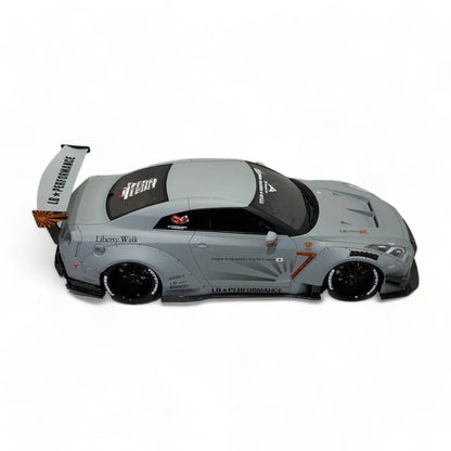 Nissan GT-R R35 LBWK LB*Performance Matt Grey by Onemodel 1/18|Sold in Dturman.com Dubai UAE.