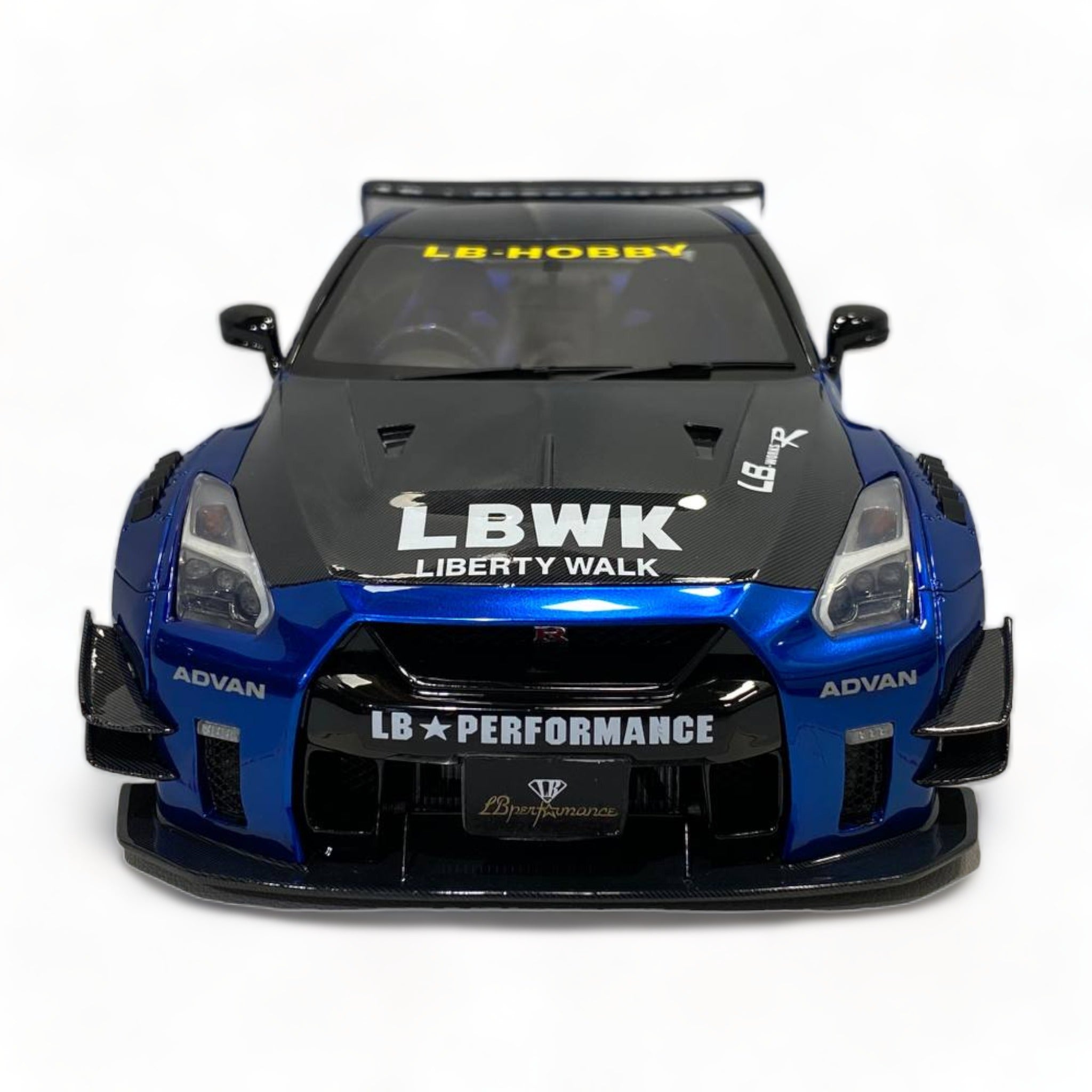 Nissan GT-R R35 LBWK LB*Performance Chrome Blue/Carbon by Onemodel 1/1 ...