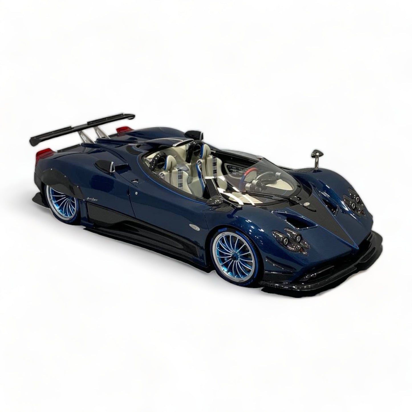 1/18 Diecast Pagani Zond HP Barchetta Blue by BBR Scale Model Car