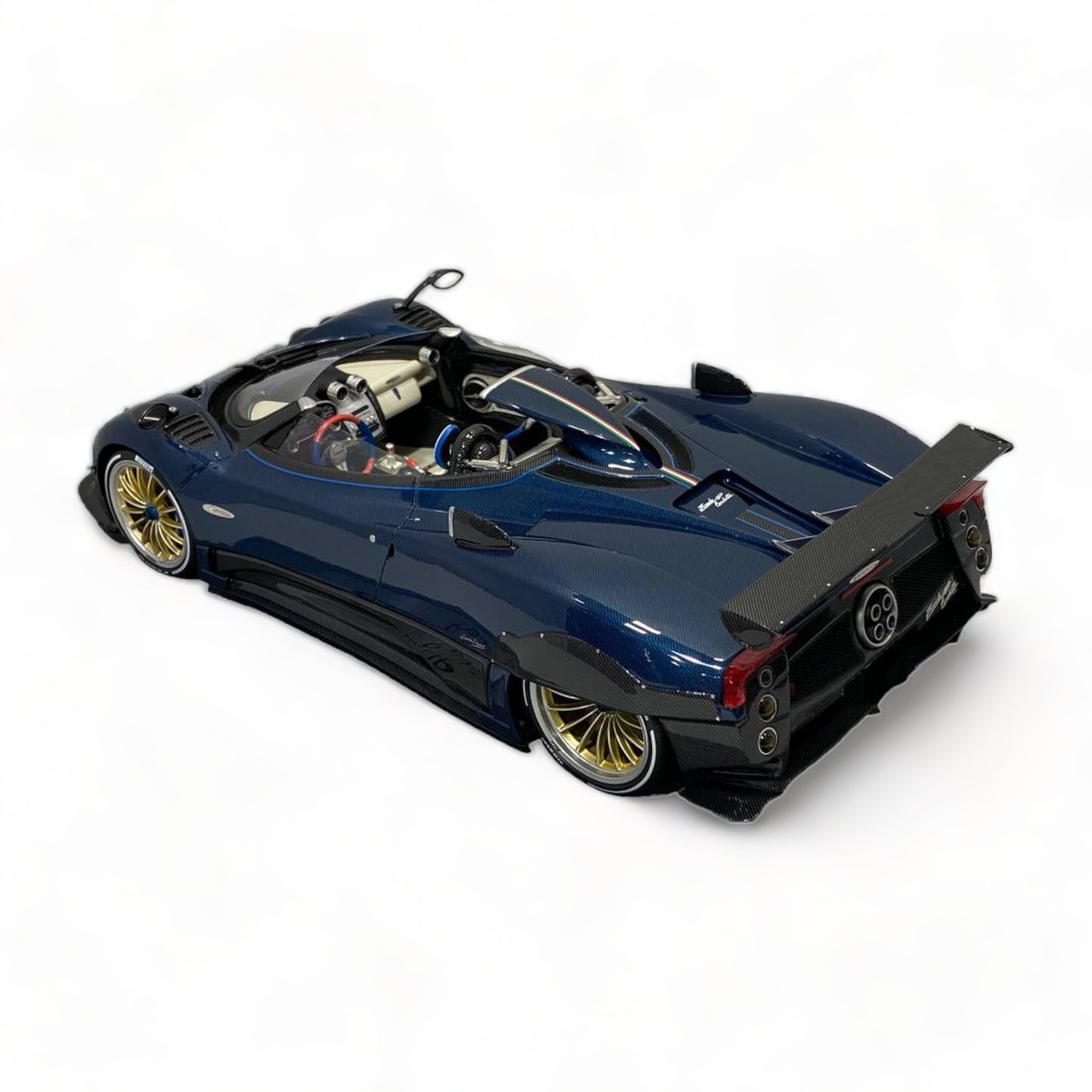 1/18 Diecast Pagani Zond HP Barchetta Blue by BBR Scale Model Car
