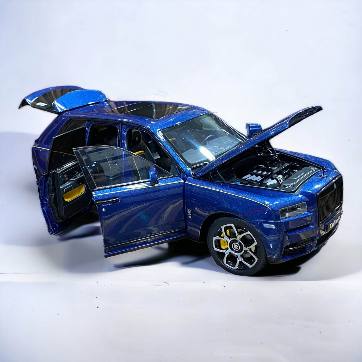 1/18 Diecast Miniature Rolls Royce Cullinan Purple Box Dark Blue Model Car|Sold in Dturman.com Dubai UAE.