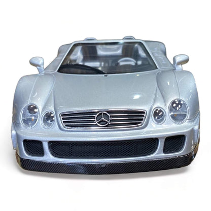 1/18 Diecast Mercedes Benz CLK-GTR Roadster Silver 1/18 by GT Spirit Scale Model Car|Sold in Dturman.com Dubai UAE.