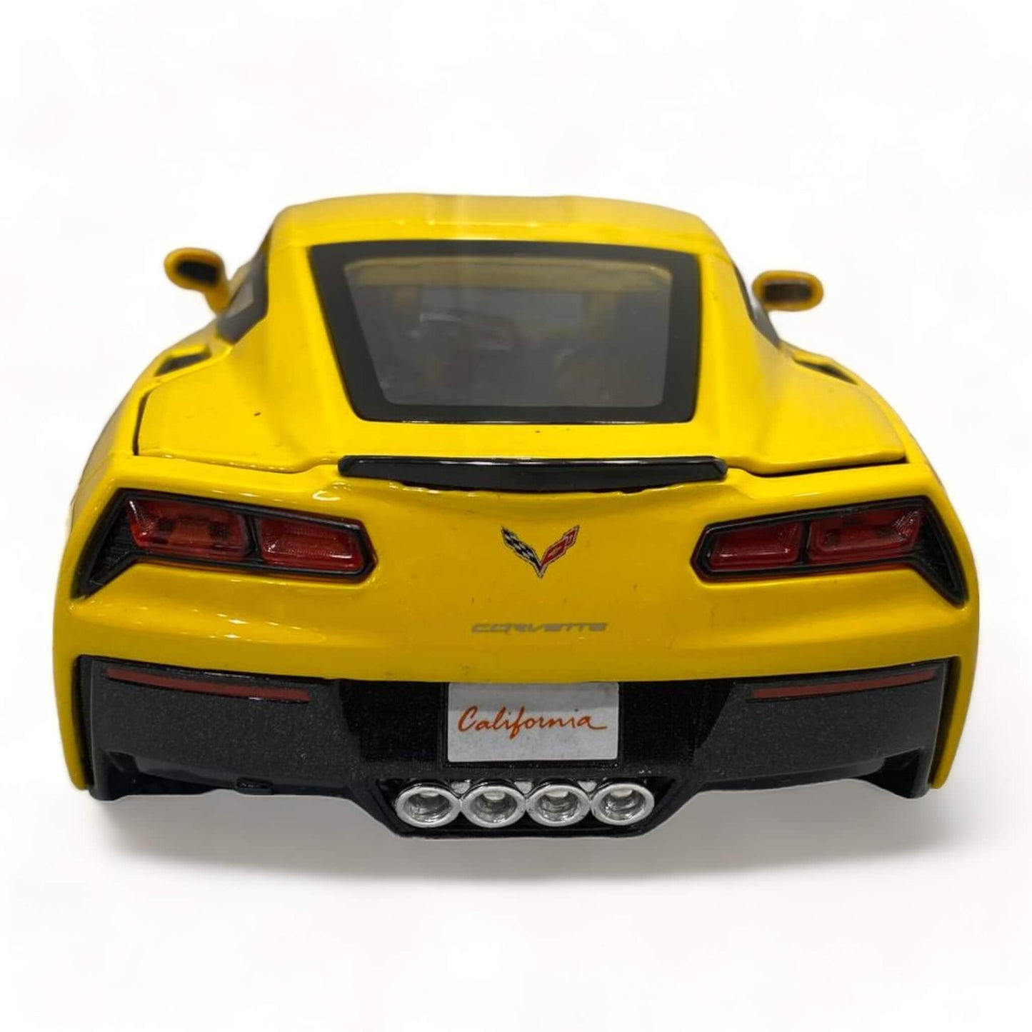 1/18 Diecast Maisto Chevrolet Corvette Stingray Yellow 2014 Scale Model Car|Sold in Dturman.com Dubai UAE.