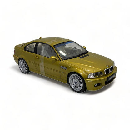 1/18 Diecast Solido BMW M3 E46 GOLD 2000 Scale Model Car|Sold in Dturman.com Dubai UAE.