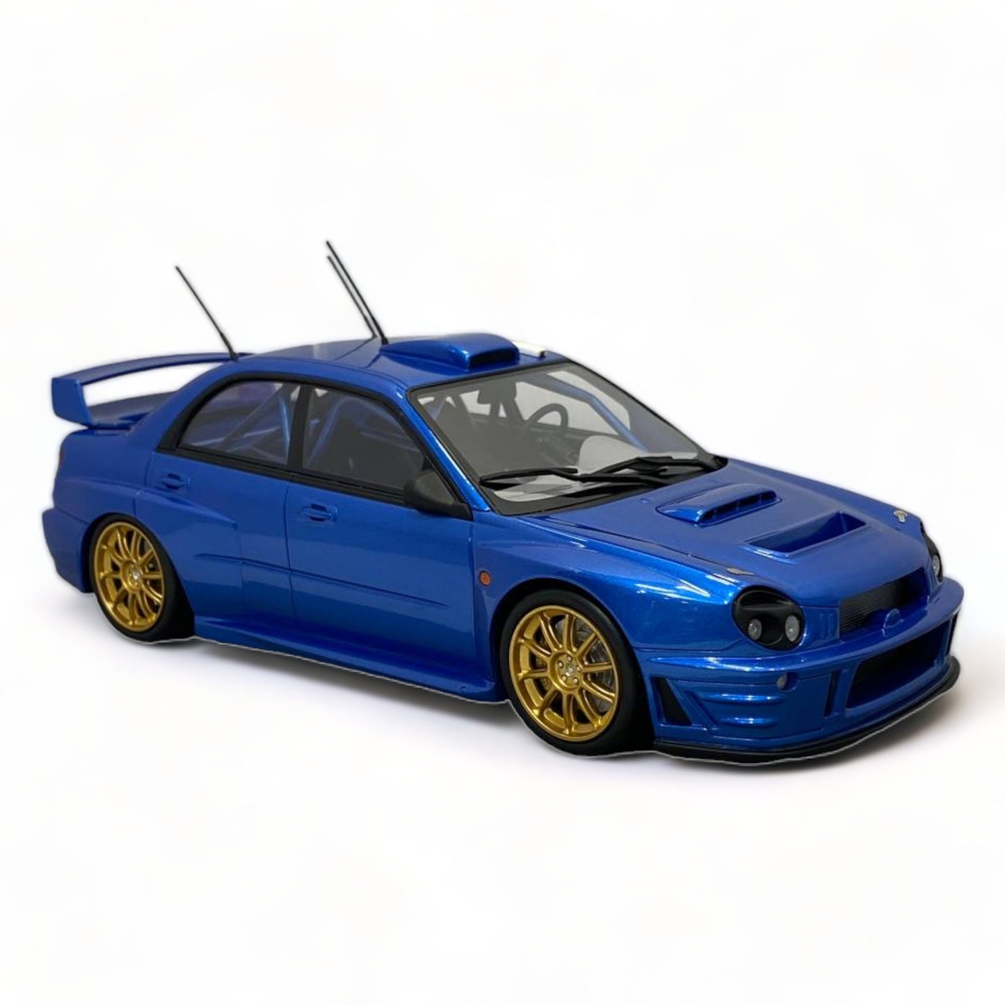 1/18 Diecast TOP MARQUES Subaru S7 Ready To Race Blue 2002