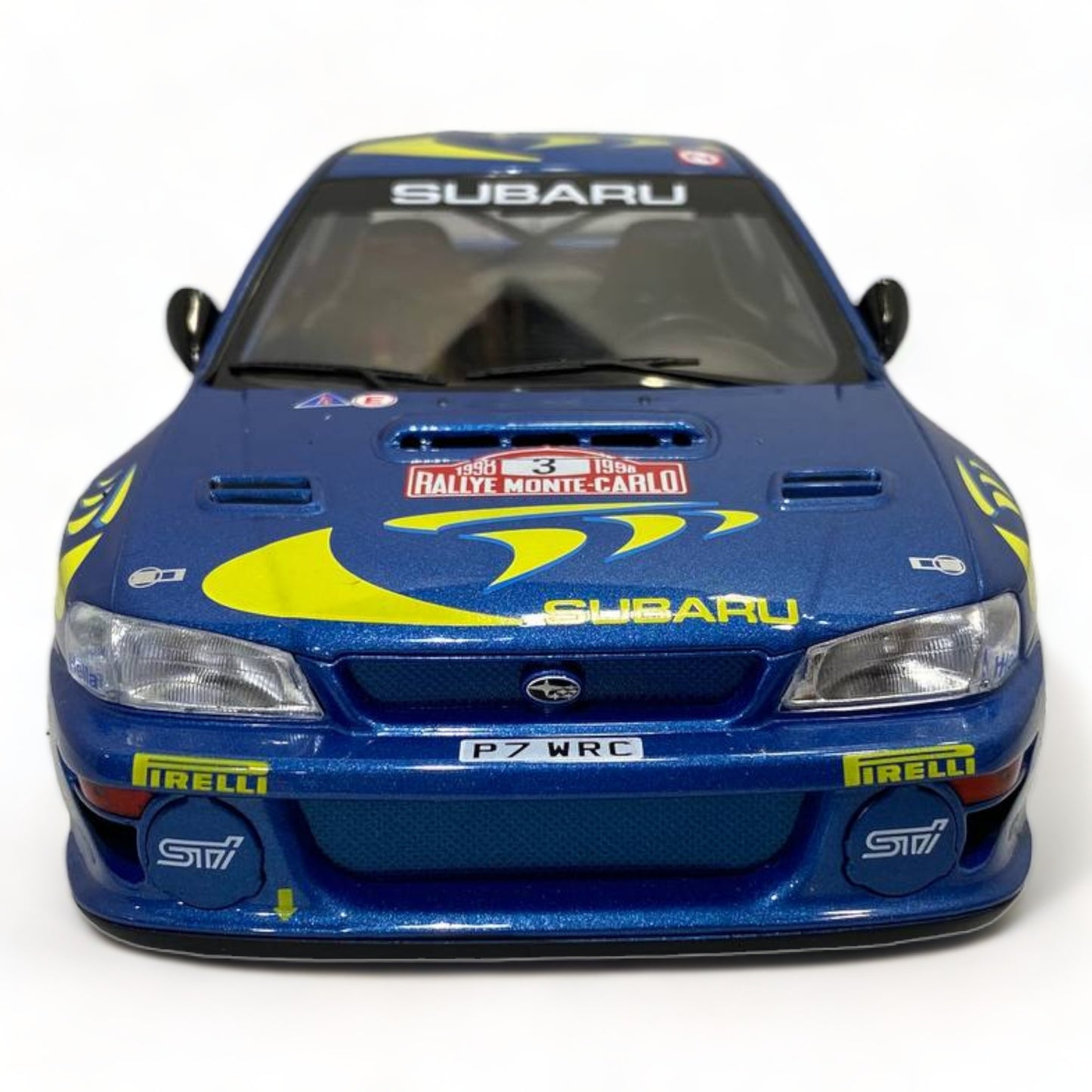 1/18 Solido Subaru Impreza 22B Rally Montecarlo - Blue 1998 Model Car|Sold in Dturman.com Dubai UAE.