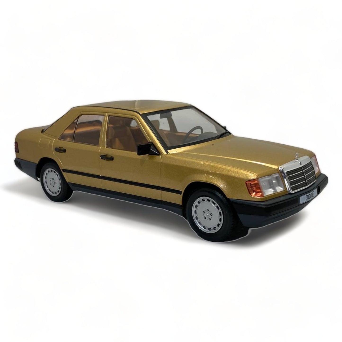 1/18 Modelcar group Mercedes benz E- CLASS 300 E W124 GOLD Model Car|Sold in Dturman.com Dubai UAE.