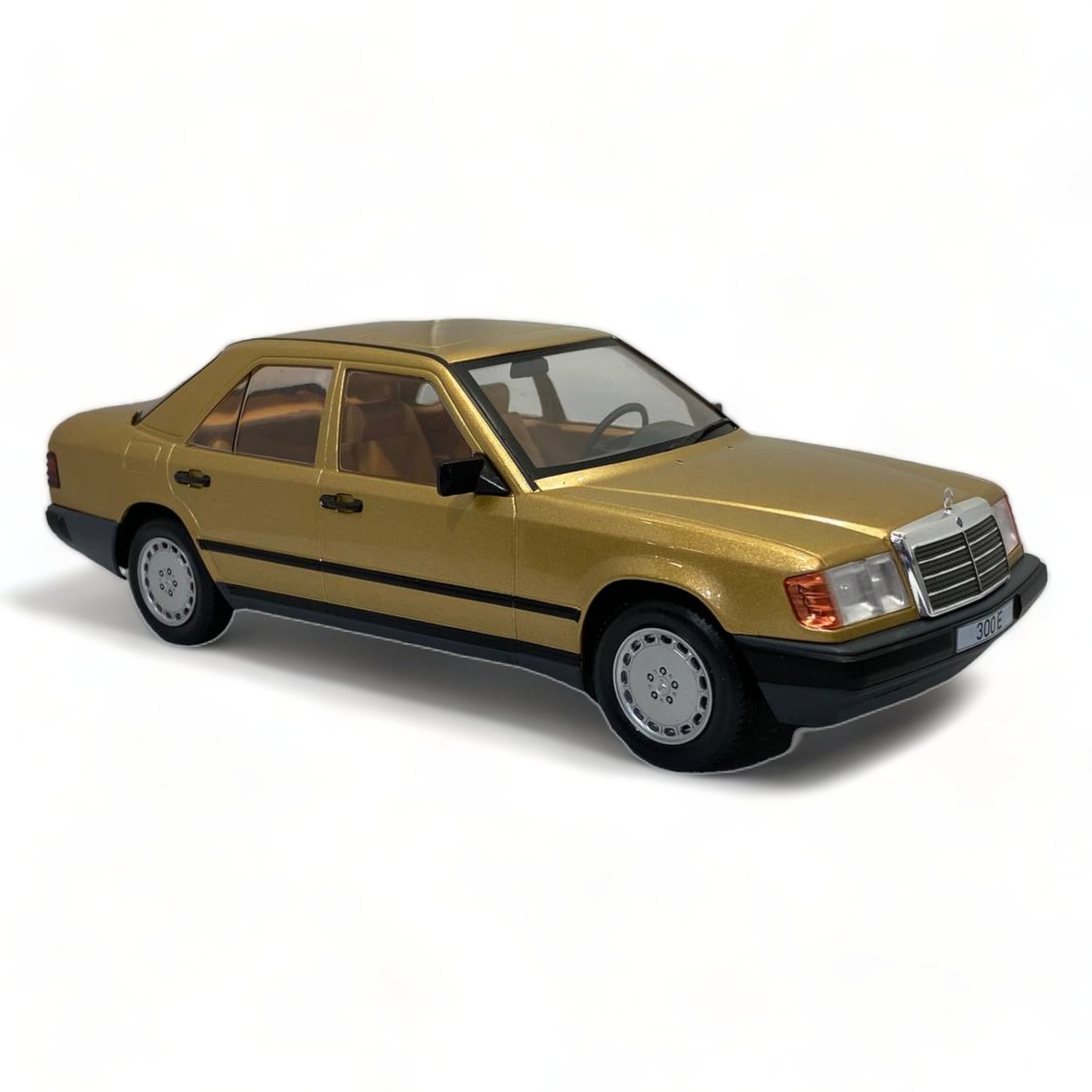 1/18 Modelcar group Mercedes benz E- CLASS 300 E W124 GOLD Model Car|Sold in Dturman.com Dubai UAE.