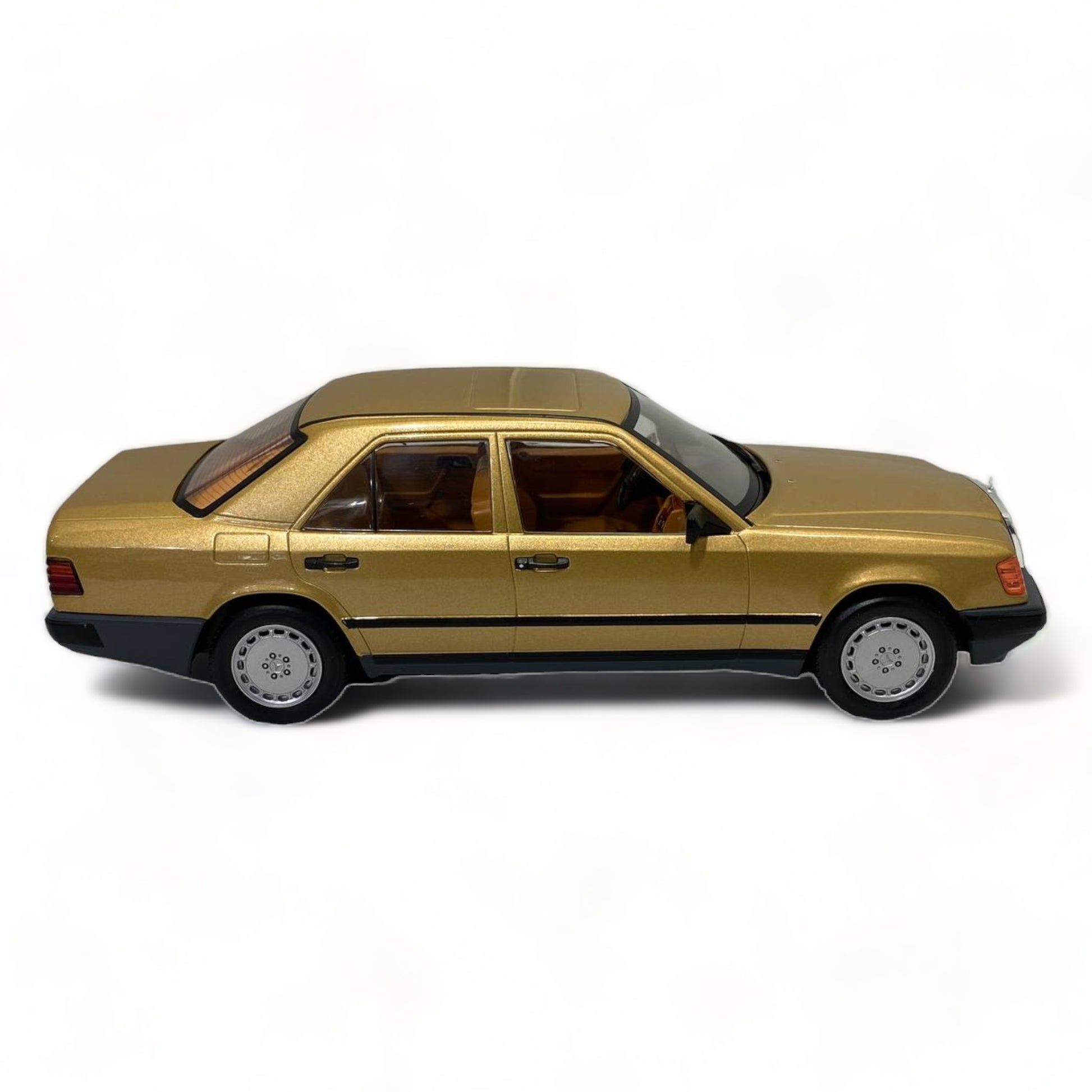 1/18 Modelcar group Mercedes benz E- CLASS 300 E W124 GOLD Model Car|Sold in Dturman.com Dubai UAE.
