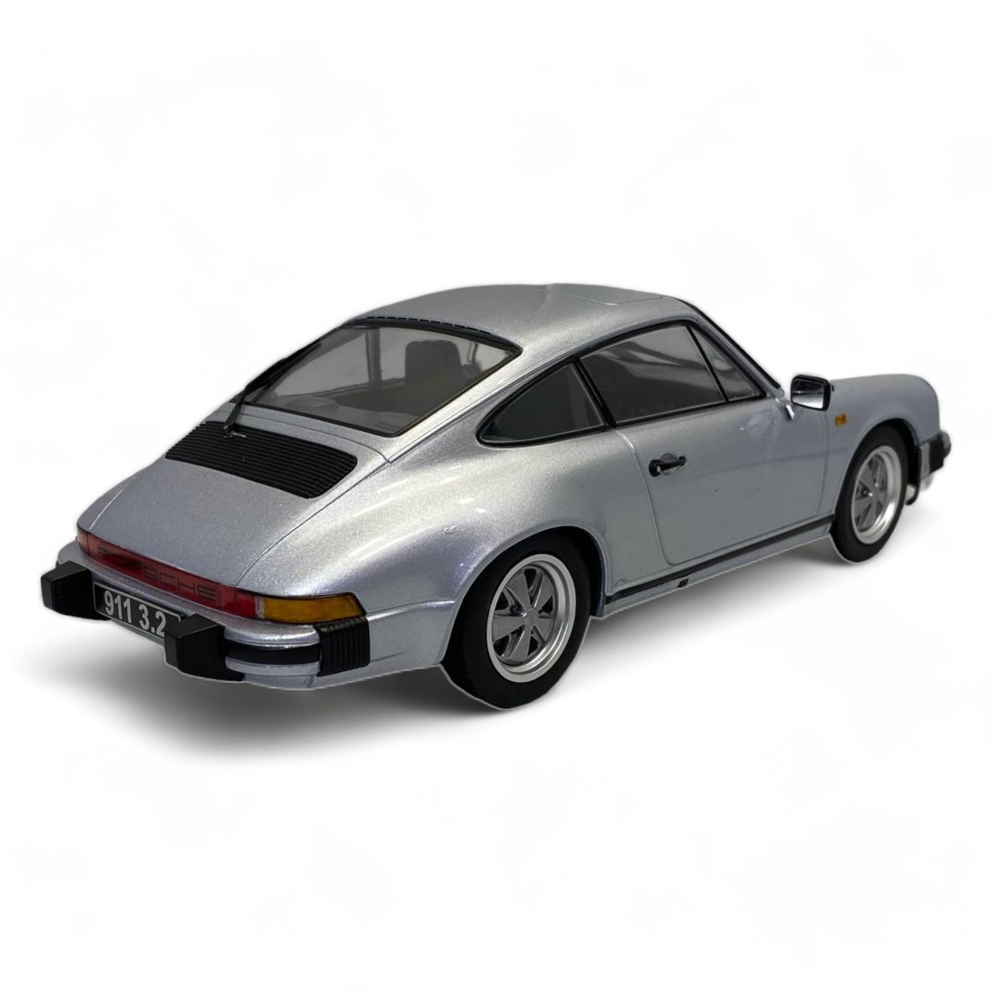 1/18 Resin KK Scale Porsche 911 Carrera Coupe 3.2 (1988) Silver Miniature Car|Sold in Dturman.com Dubai UAE.