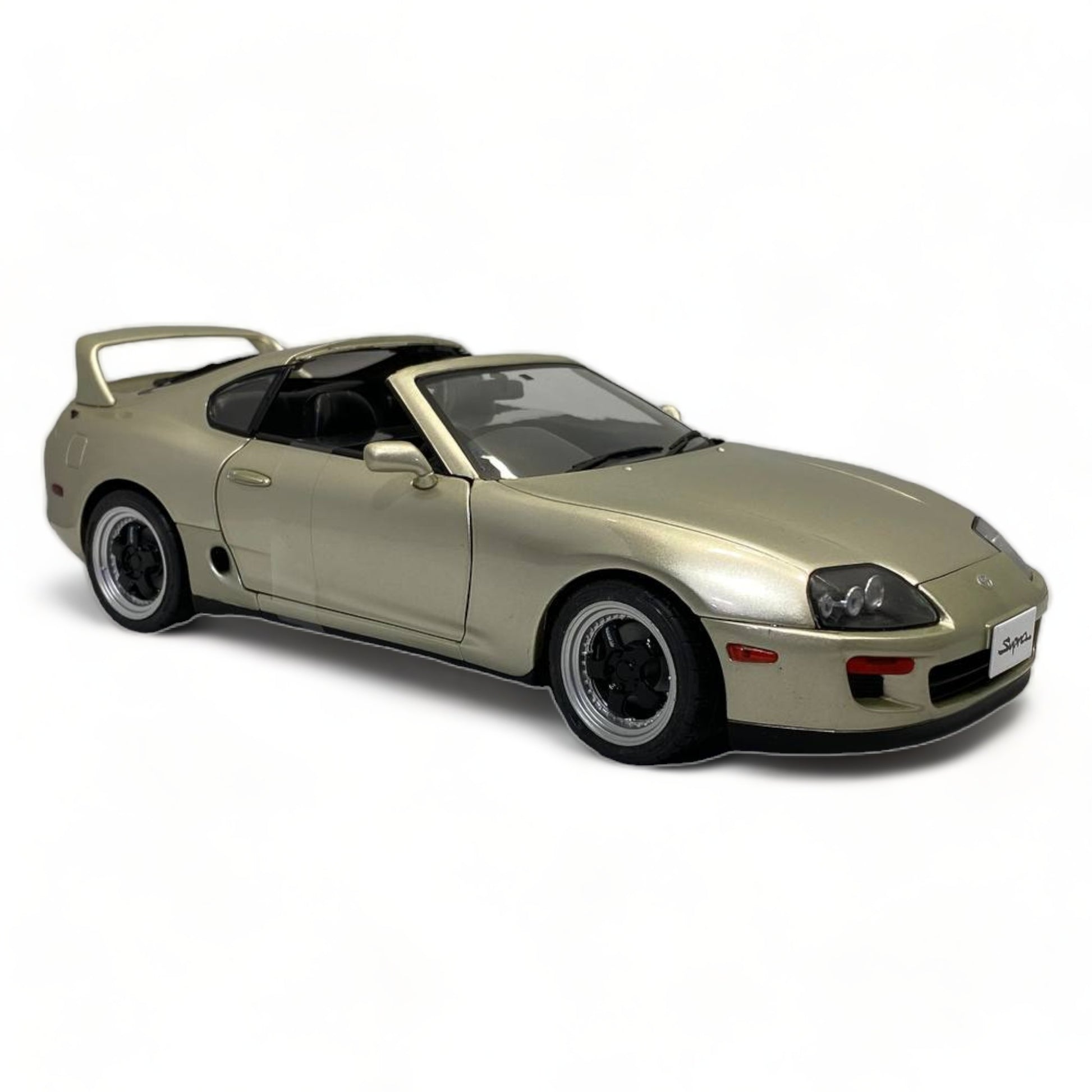 1/18 Diecast SOLIDO Toyota Supra MK 4 Targa Roof (1998) Quicksilver Miniature Car|Sold in Dturman.com Dubai UAE.