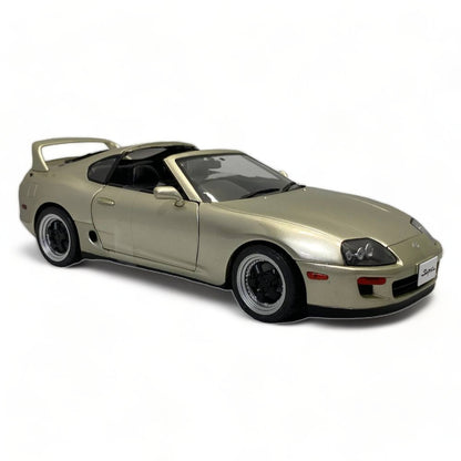 1/18 Diecast SOLIDO Toyota Supra MK 4 Targa Roof (1998) Quicksilver Miniature Car|Sold in Dturman.com Dubai UAE.