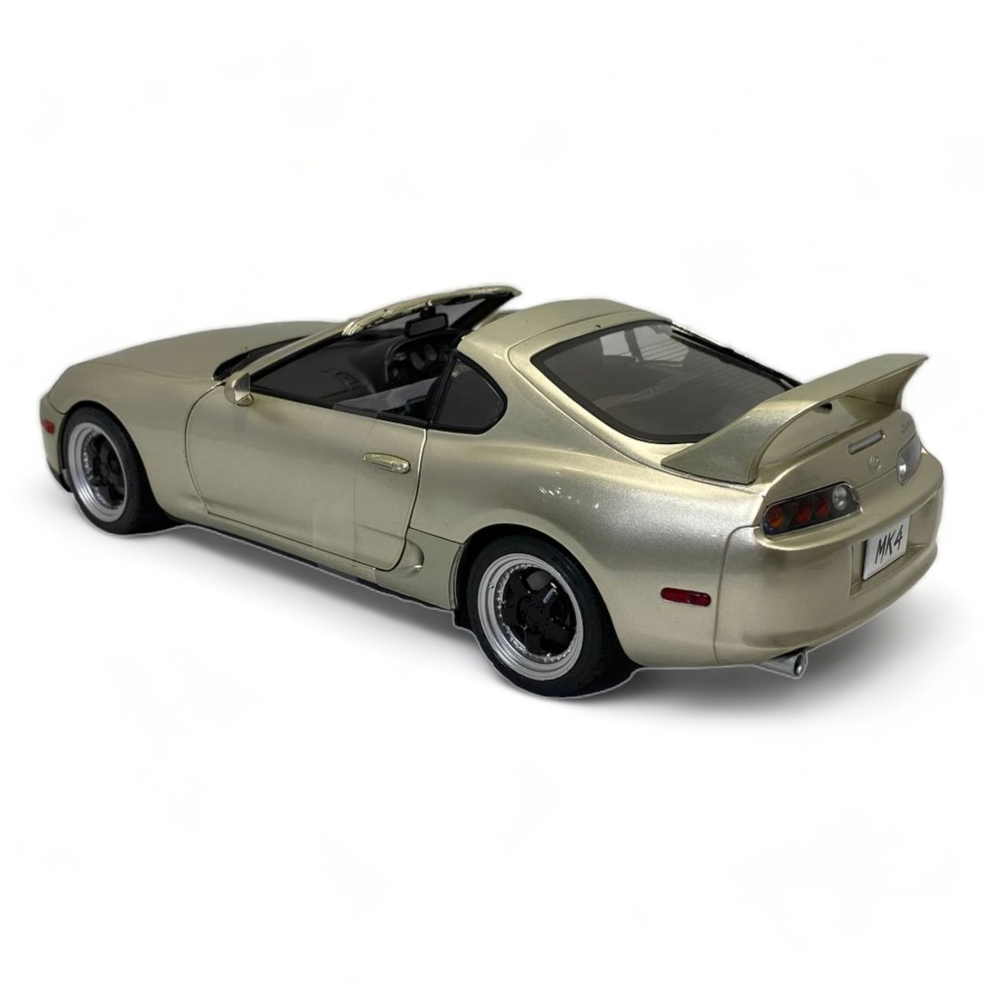 1/18 Diecast SOLIDO Toyota Supra MK 4 Targa Roof (1998) Quicksilver Miniature Car|Sold in Dturman.com Dubai UAE.