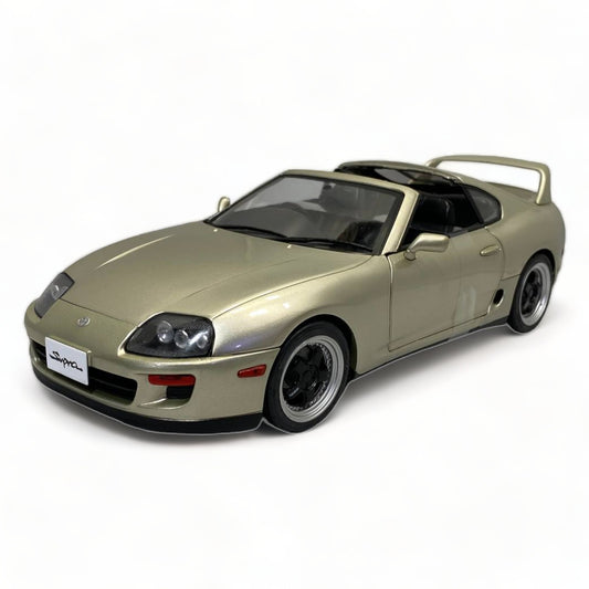 1/18 Diecast SOLIDO Toyota Supra MK 4 Targa Roof (1998) Quicksilver Miniature Car|Sold in Dturman.com Dubai UAE.