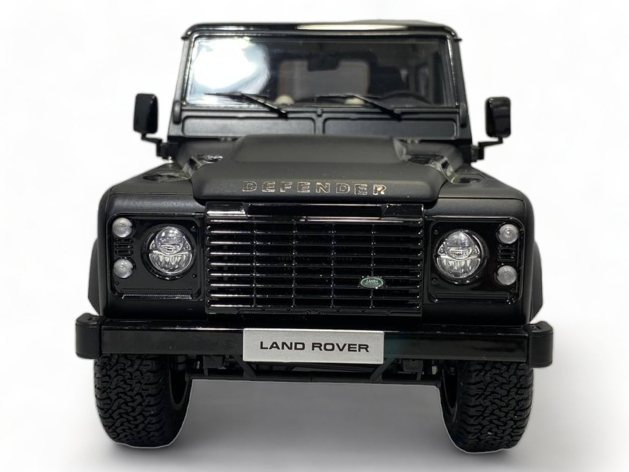 LCD Land Rover Defender 90 Works V8 - 1/18 Diecast, 70th Edition Matte Black|Sold in Dturman.com Dubai UAE.