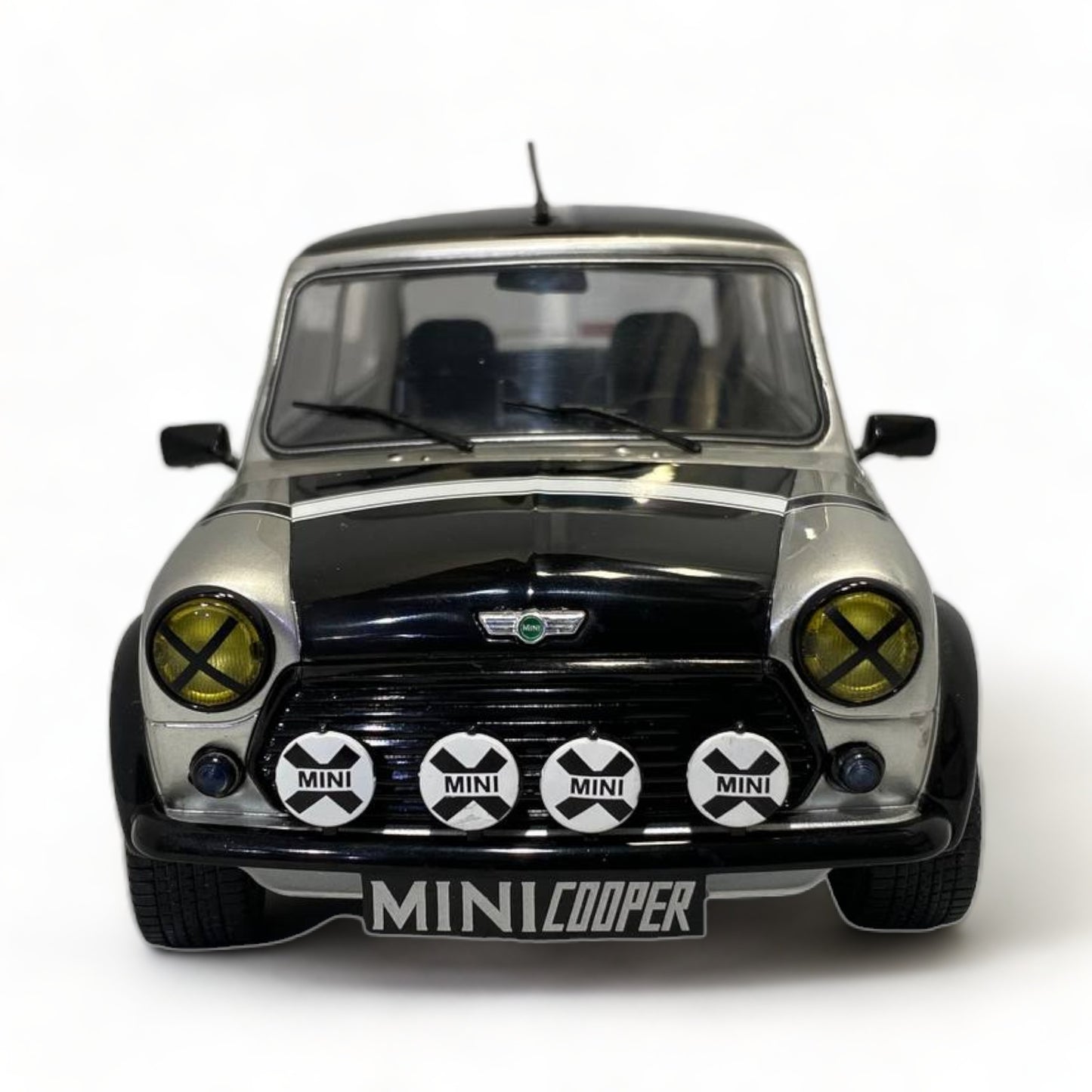 1/18 Solido Diecast - Mini Cooper Sport (1998) in Silver|Sold in Dturman.com Dubai UAE.