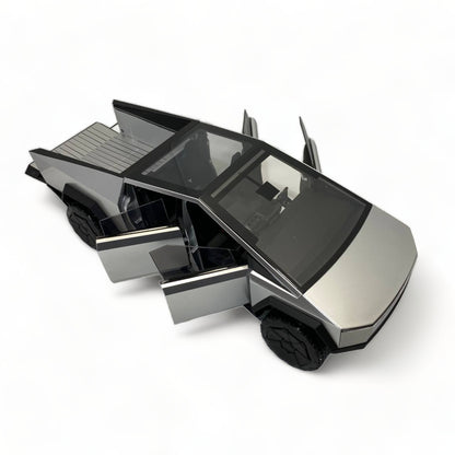 1/18 Tesla Diecast - Cyber truck in Striking Silver Finish Model Car|Sold in Dturman.com Dubai UAE.