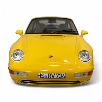 1/18 Norev Metal Diecast - Porsche 911 Carrera 1994 in Eye-Catching Yellow|Sold in Dturman.com Dubai UAE.