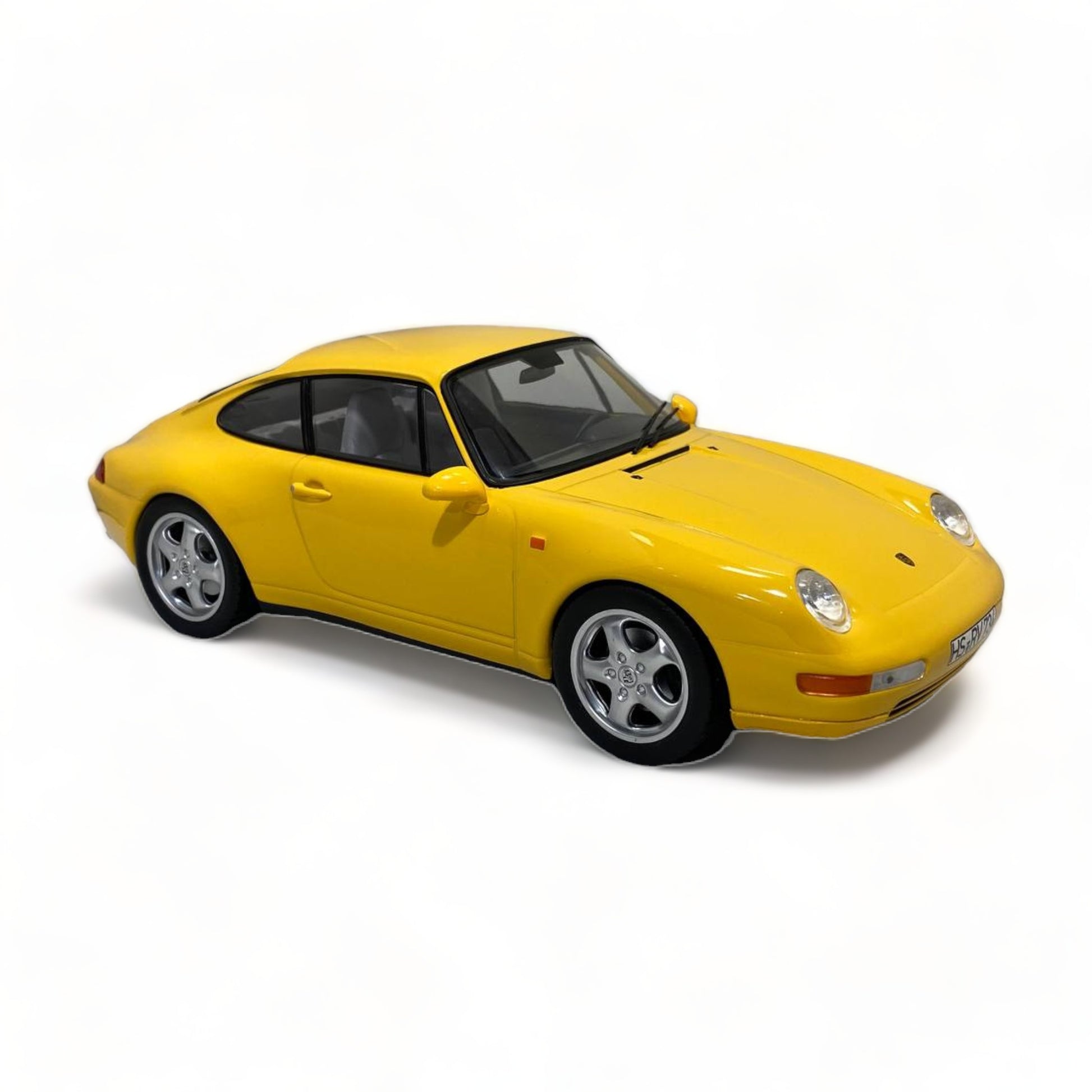 1/18 Norev Metal Diecast - Porsche 911 Carrera 1994 in Eye-Catching Yellow|Sold in Dturman.com Dubai UAE.