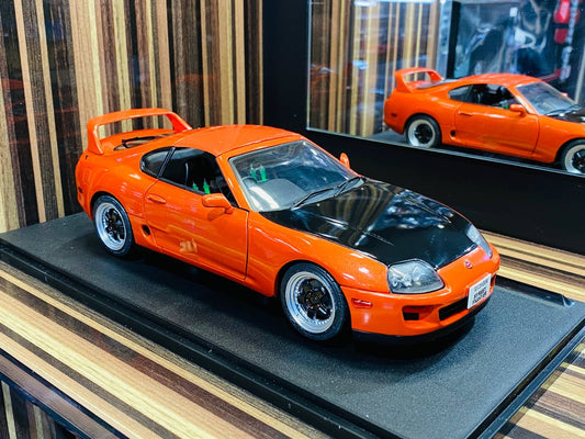 1/18 Diecast Solido Toyota Supra MK4 Targa Roof (1999) Active red Miniature Car