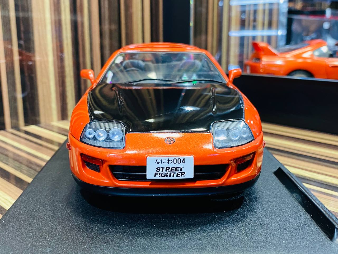 1/18 Diecast Solido Toyota Supra MK4 Targa Roof (1999) Active red Miniature Car