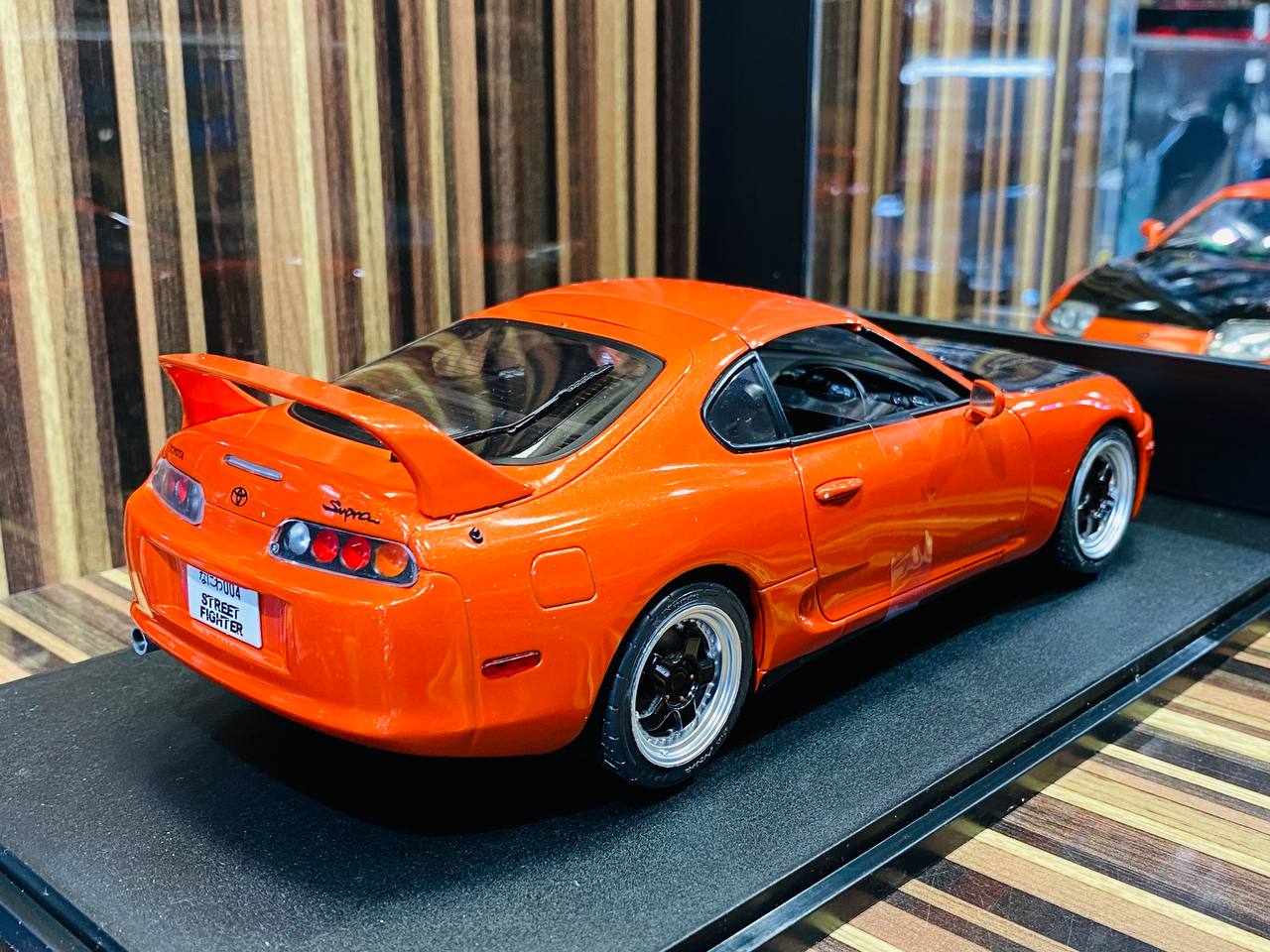 1/18 Diecast Solido Toyota Supra MK4 Targa Roof (1999) Active red Miniature Car