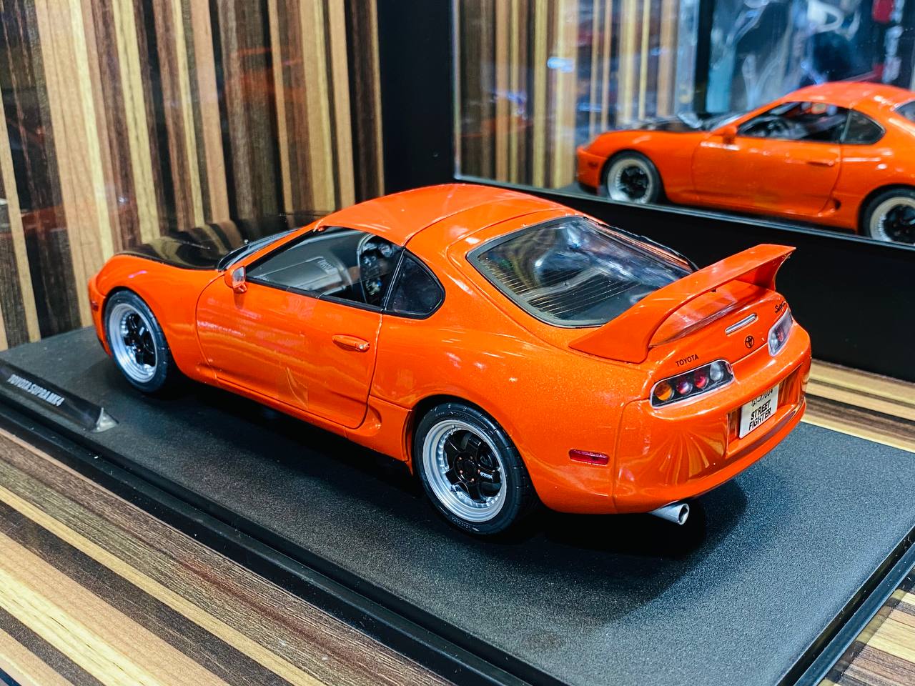 1/18 Diecast Solido Toyota Supra MK4 Targa Roof (1999) Active red Miniature Car