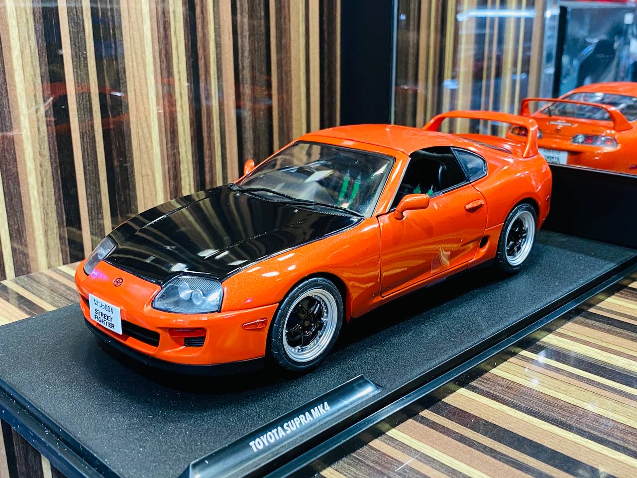 1/18 Diecast Solido Toyota Supra MK4 Targa Roof (1999) Active red Miniature Car