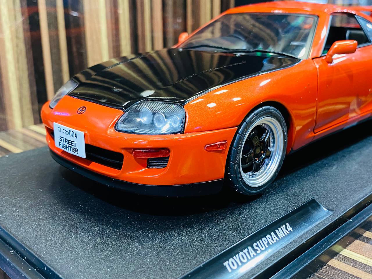 1/18 Diecast Solido Toyota Supra MK4 Targa Roof (1999) Active red Miniature Car