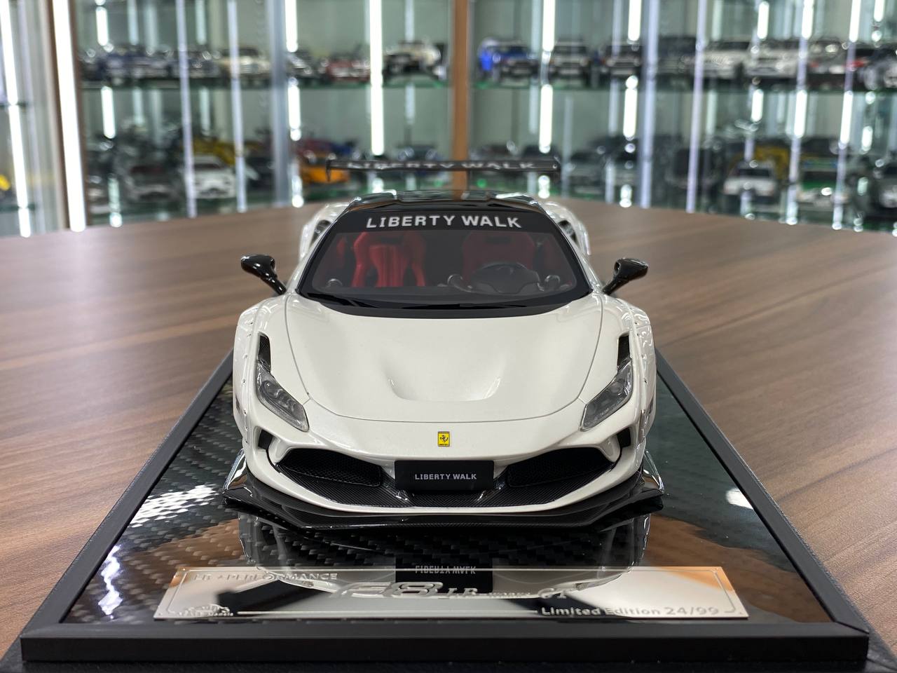 1/18 Resin Model – Ferrari F8 GT LB-Works Pearl White Decal by VIP Model