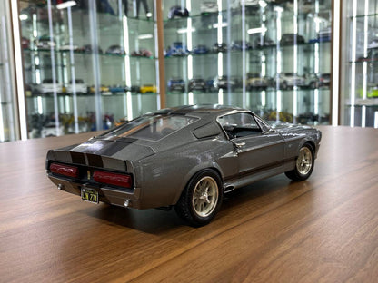 1/18 Diecast Ford Mustang Eleanor 1967 Silver Model Car by Green Light