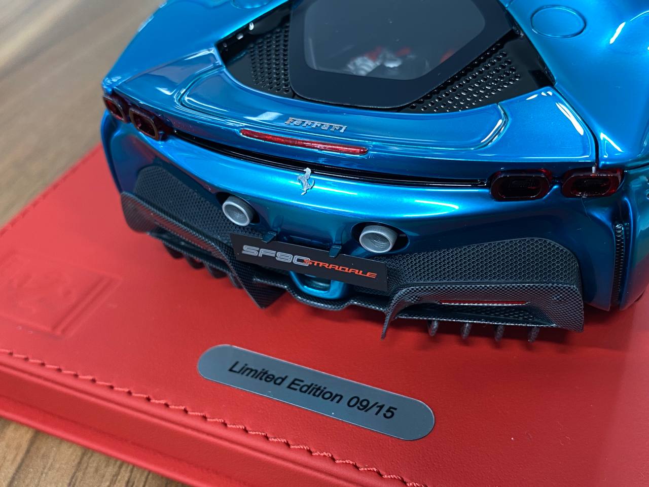 1:18 Resin BBR Deluxe Ferrari SF90 Stradale – Chrome Blue (Limited 15 pcs)