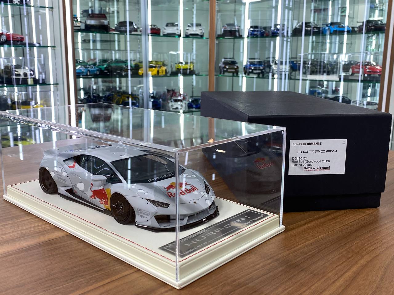 1:18 Resin Model – Davis & Giovanni Lamborghini Huracán Red Bull (Goodwood 2019) – Limited 20 pcs