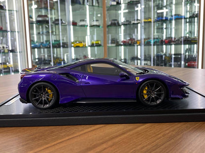 1/18 Resin BBR Models Ferrari 488 Pista  Viola Al Humad  Ltd.Edn.148 pcs