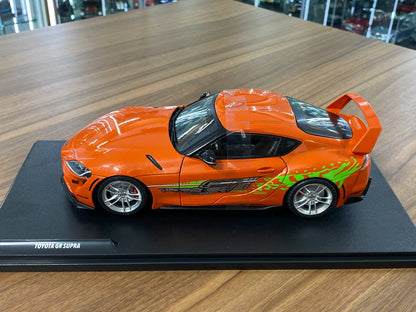 1/18 Diecast doors opening  Solido Toyota Supra GR Tribute 2024 Color - Orange