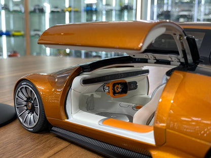 1/12 Diecast Model – Mercedes-Benz Vision One-Eleven | NZG Modelle GmbH Dealer Edition | Golden Wagener | Limited 1111 pcs | Full Opening